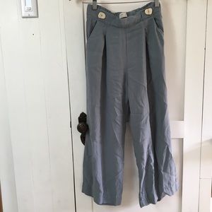 Grey-Blue Wide leg pants
